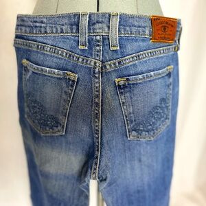 Lucky Brand Jeans Sweet 'N Low indigo washed crop jean with pocket embroidery